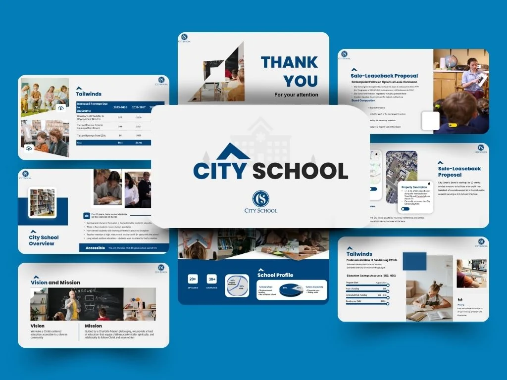 City School presentation deck collage