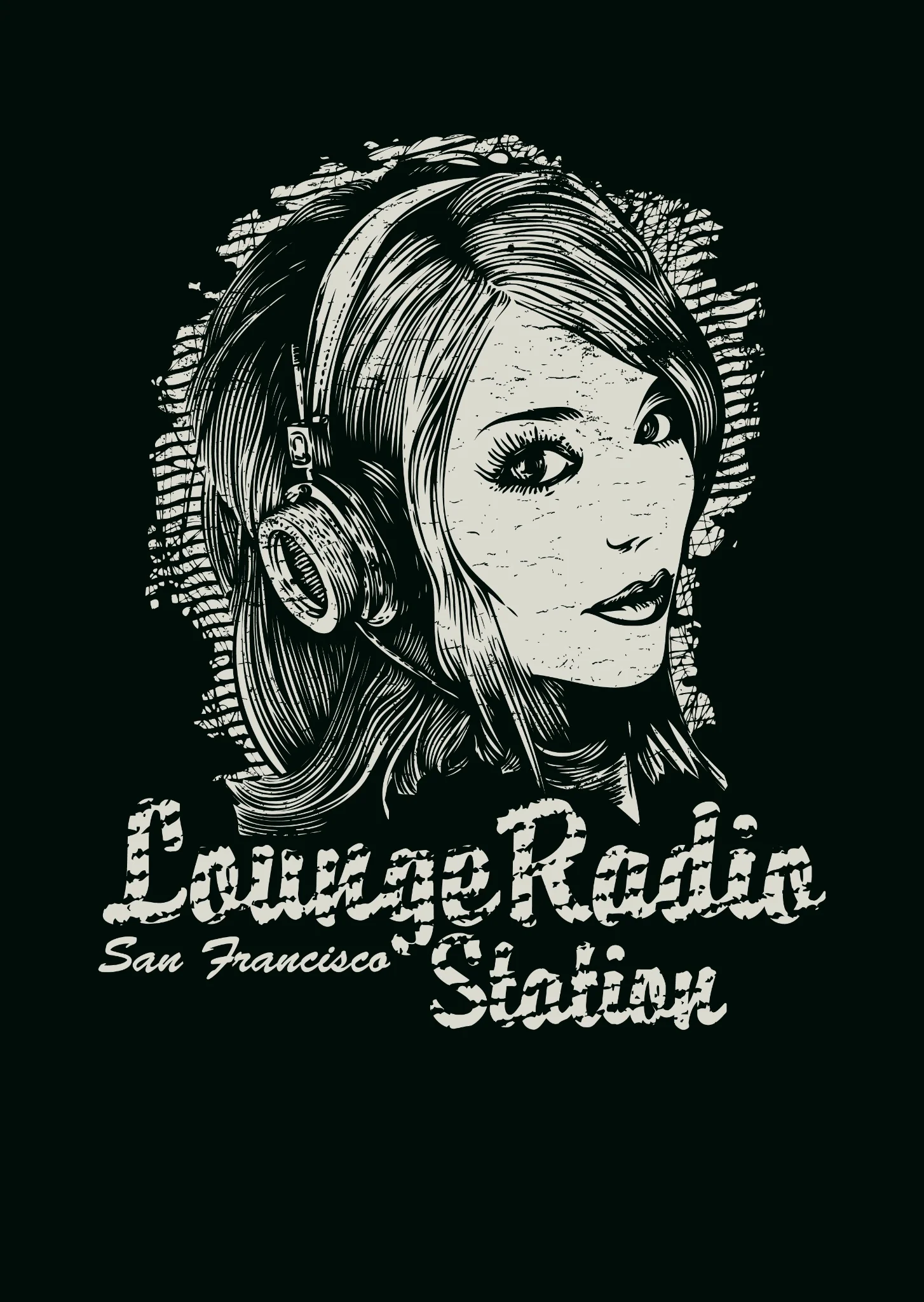 Lounge Radio vector illustration