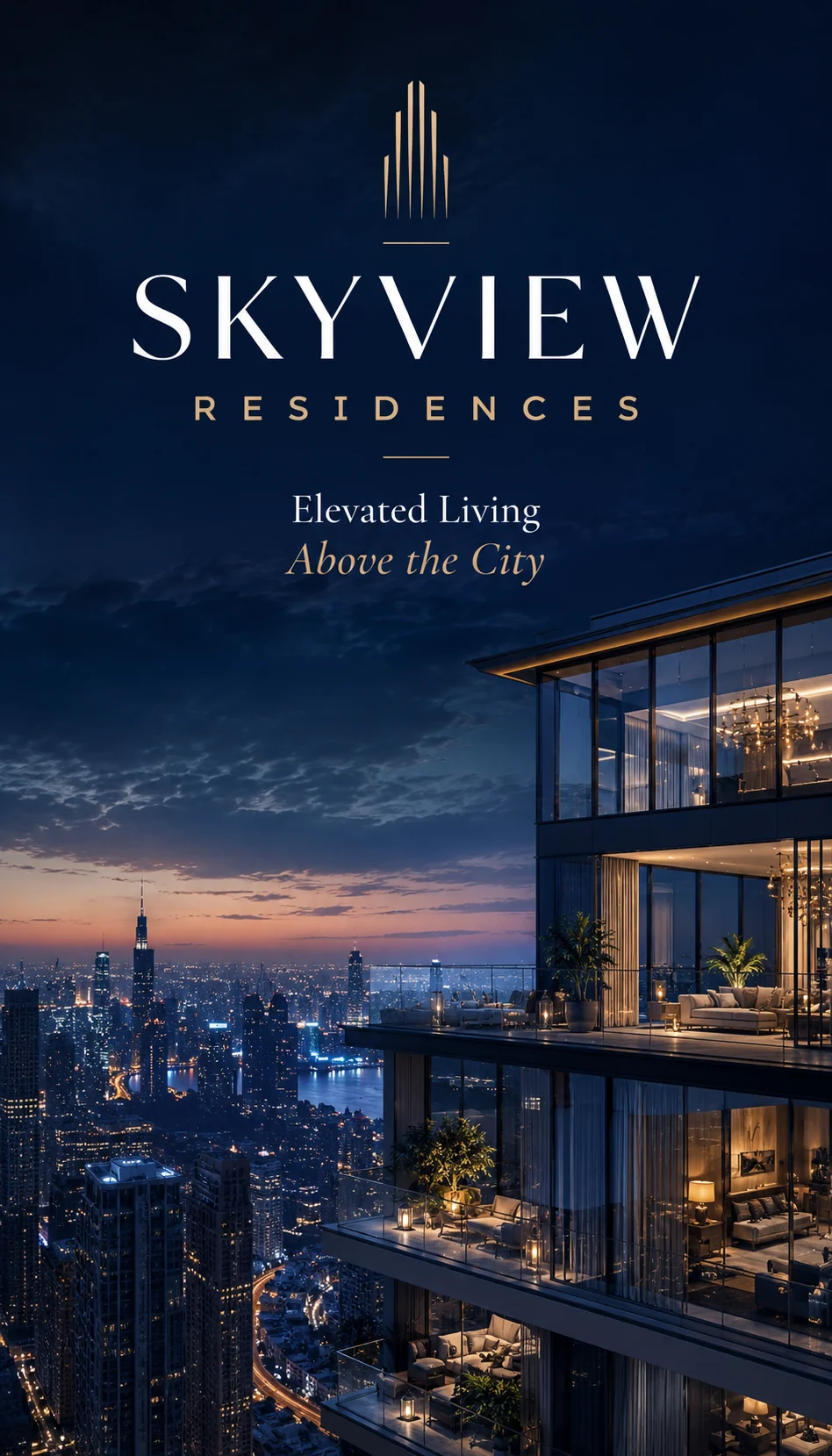 Skyview Residences Real Estate Standee Design