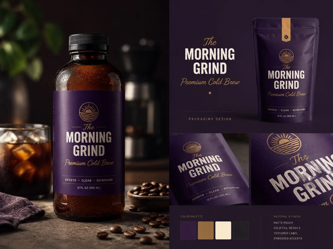 The Morning Grind packaging showcase